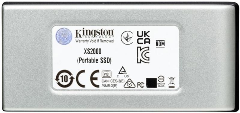 Накопичувач зовнішній SSD Portable USB 2.0ТB Kingston XS2000 Silver (SXS2000/2000G) 372924 фото