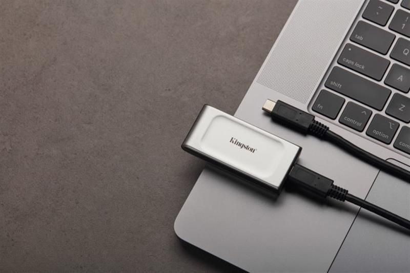 Накопичувач зовнішній SSD Portable USB 2.0ТB Kingston XS2000 Silver (SXS2000/2000G) 372924 фото