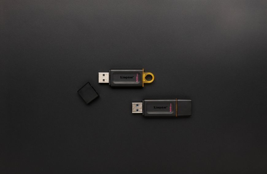 Флеш-накопичувач USB3.2 128GB Kingston DataTraveler Exodia Black/Yellow (DTX/128GB) 322991 фото