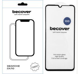 Захисне скло BeCover для Realme C51 10D Black (711343) 560939 фото