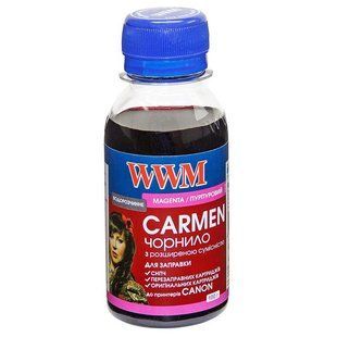 Чорнило WWM Canon Universal Carmen Magenta (CU/M-2) 100г 210338 фото