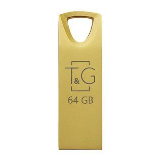 Флеш-накопичувач USB 64GB T&G 117 Metal Series Gold (TG117GD-64G) 319332 фото