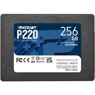 Накопичувач SSD 256GB Patriot P220 2.5" SATAIII TLC (P220S256G25) 448010 фото