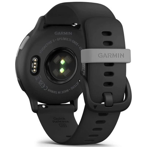 Смарт-годинник Garmin Vivoactive 5 Slate Aluminum Bezel with Black Case and Silicone Band (010-02862-5A) 548816 фото
