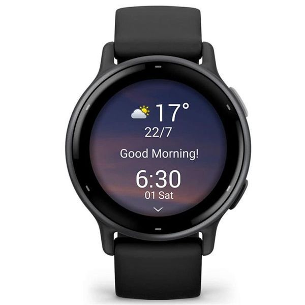 Смарт-годинник Garmin Vivoactive 5 Slate Aluminum Bezel with Black Case and Silicone Band (010-02862-5A) 548816 фото