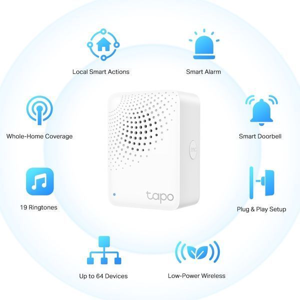 Розумний хаб із дзвінком TP-Link Tapo H100 587834 фото