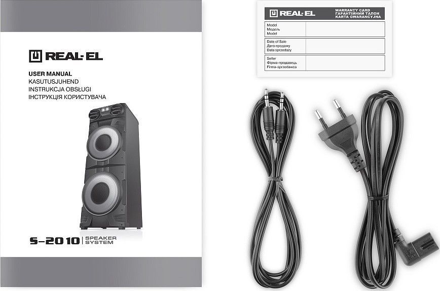 Акустична система REAL-EL S-2010 Black 616950 фото