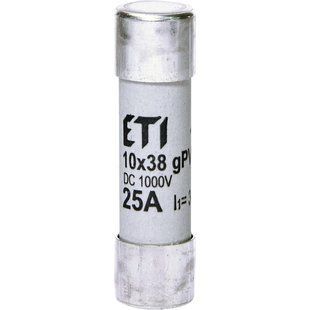 Запобіжник ETI CH 10x38 gPV 25A 1000V DC (30kA) (2625139) 601386 фото