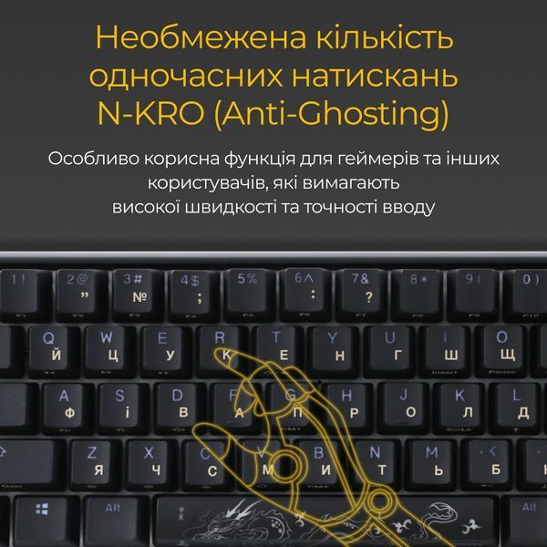Клавіатура Ducky One 3 SF Cherry MX Red RGB UA USB Black (DKON2167ST-RUAPXCLAWSC1) 537202 фото