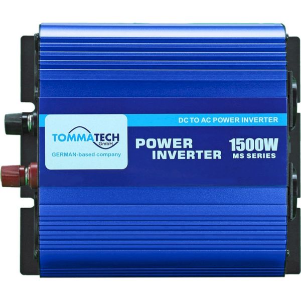 Інвертор напруги TommaTech MS-1500, 12V/220V, 1500W (MS-1500/29446) 444434 фото