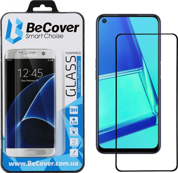 Захисне скло BeCover для Oppo A52 Black (705107) 321745 фото