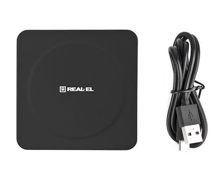 Бездротовий зарядний пристрій REAL-EL WL-710 1.5A 5W Black 296272 фото