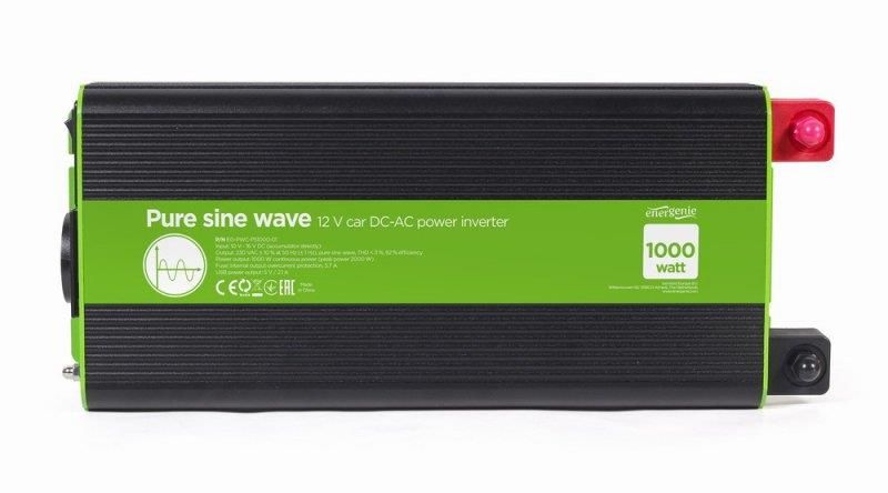 Інвертор напруги EnerGenie EG-PWC-PS1000-01 1000W 444841 фото