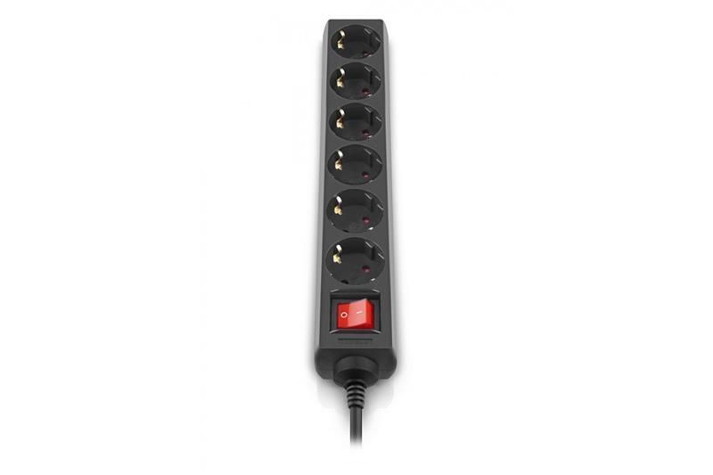 Фільтр живлення REAL-EL RS-6 Protect M 5м Black (EL122300036) 447905 фото