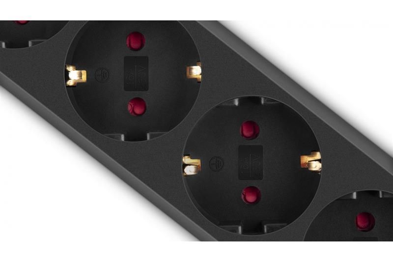 Фільтр живлення REAL-EL RS-6 Protect M 5м Black (EL122300036) 447905 фото