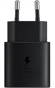 Мережевий зарядний пристрій Samsung EP-TA800 25W Type-C Black (EP-TA800NBE) OEM 571180 фото