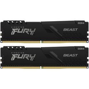 Модуль пам`ятi DDR4 2x32GB/3200 Kingston Fury Beast Black (KF432C16BBK2/64) 363809 фото
