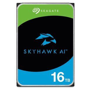 Накопичувач HDD SATA 16.0TB Seagate SkyHawk AI Surveillance 7200rpm 512MB (ST16000VE004) 553435 фото