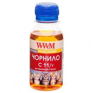 Чорнило WWM Canon CL-511С/CL-513С/CLI-521Y (Yellow) (C11/Y-2) 100г 210326 фото