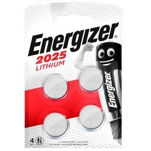 Батарейка Energizer CR2025 BL 4 шт. 617962 фото