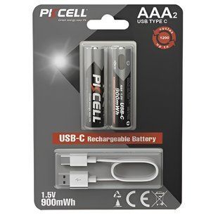 Акумулятор PKCELL Ni-MH AAA/HR03 900 mAh BL 2шт 602807 фото