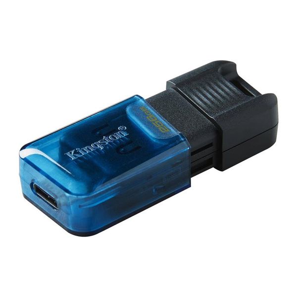 Флеш-накопичувач USB3.2 256GB Type-C Kingston DataTraveler 80 M Blue/Black (DT80M/256GB) 451826 фото