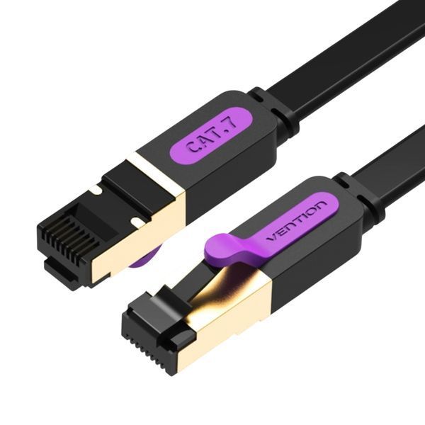 Патч-корд Vention CAT7 SSTP Ethernet, 0.5 m, Black (ICABD) 291035 фото