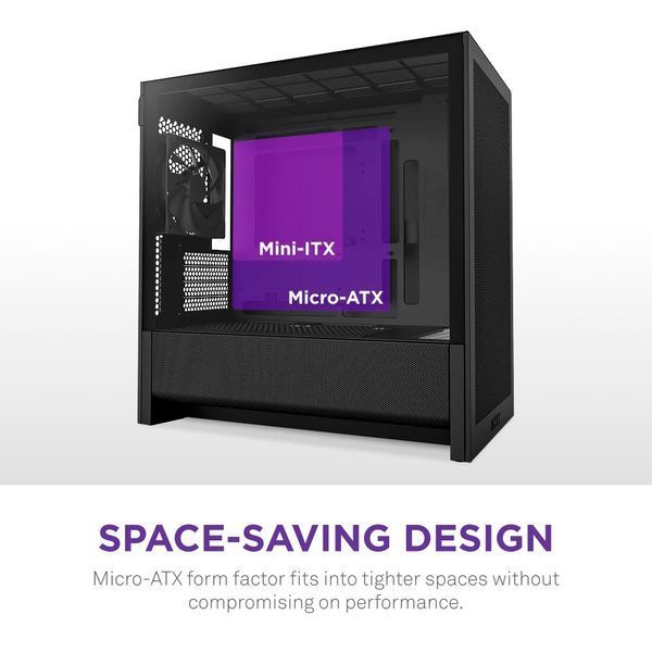 Корпус NZXT H3 Flow Black без БЖ (CC-H31FB-01) 560152 фото