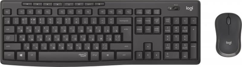 Комплект (клавiатура, миша) бездротовий Logitech MK295 Combo Black USB (920-009800) 436065 фото