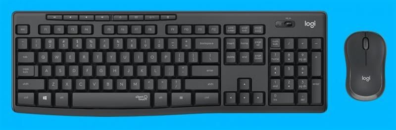 Комплект (клавiатура, миша) бездротовий Logitech MK295 Combo Black USB (920-009800) 436065 фото