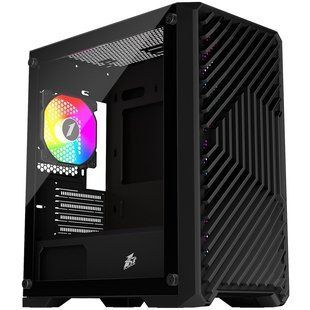 Корпус 1stPlayer T5-BK-4F1 Black без БЖ 541907 фото
