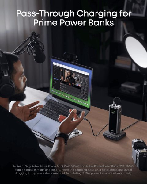 Мережевий зарядний пристрій Anker Charging Base for Anker Prime 150W Black (A1903G11) 612458 фото
