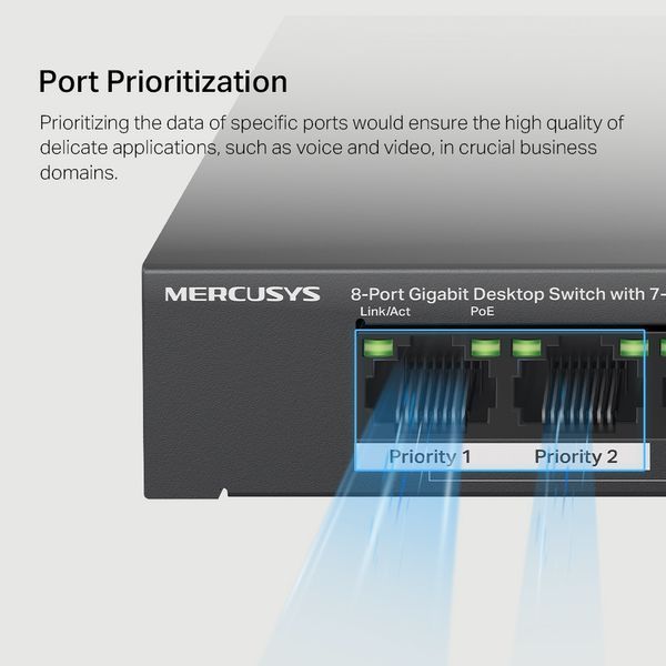 Комутатор Mercusys MS108GP 577958 фото