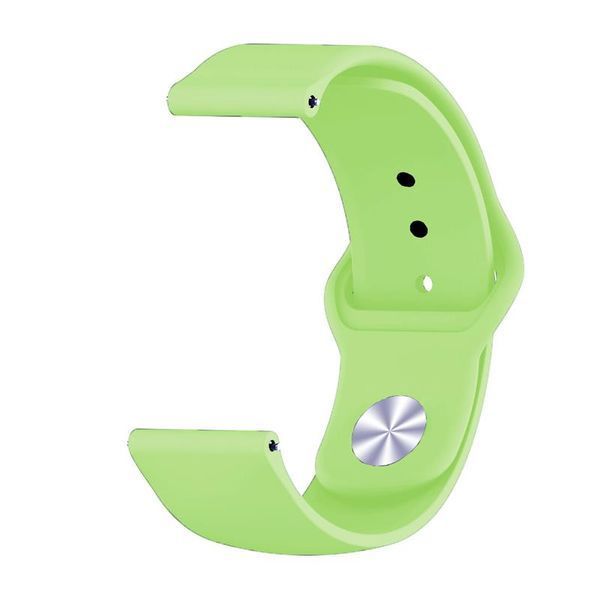 Силіконовий ремінець BeCover для Samsung Galaxy (20mm)/Watch 5/ Watch 4 40/44mm/Watch 4 Classic 42mm/Watch Active/Active 2 40/44mm/Watch 3 41mm/Gear S2/Classic/Gear Sport Lime (706183) 365691 фото