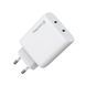 Мережевий зарядний пристрій ColorWay GaN Mini 50W PD Port PPS USB (Type-C PD 30W + Type-C PD 20W) White (CW-CHS050PD-WT) 543182 фото 1