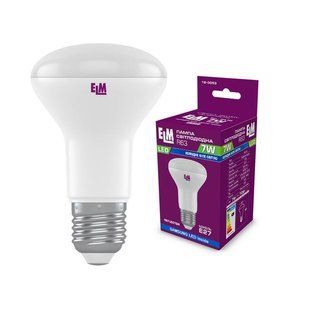 Лампа світлодіодна рефлекторна ELM 7W R63 PA-10 E27 4000K (18-0053) 444310 фото