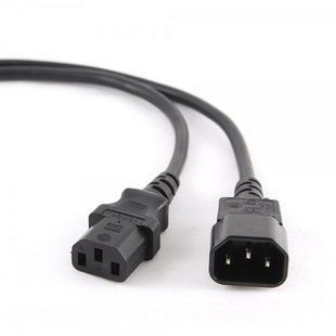 Кабель силовий Cablexpert PC-189-VDE-3M (С13-С14), VDE, чорний, 3м 168389 фото