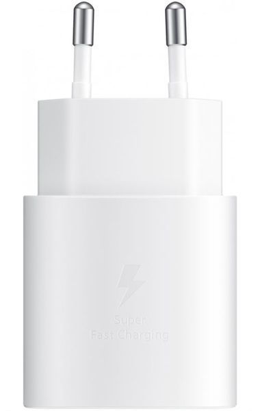 Мережевий зарядний пристрій Samsung EP-TA800 25W Type-C White (EP-TA800NWE) OEM 571181 фото