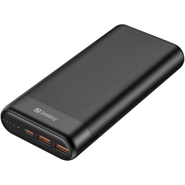 Універсальна мобільна батарея Sandberg Powerbank 20000mAh PD 65W Black (420-62) 530081 фото