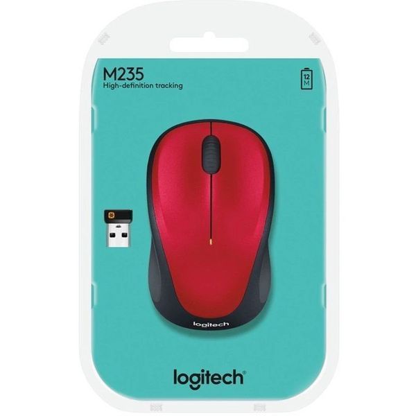 Миша бездротова Logitech M235 Red (910-002496) 146063 фото