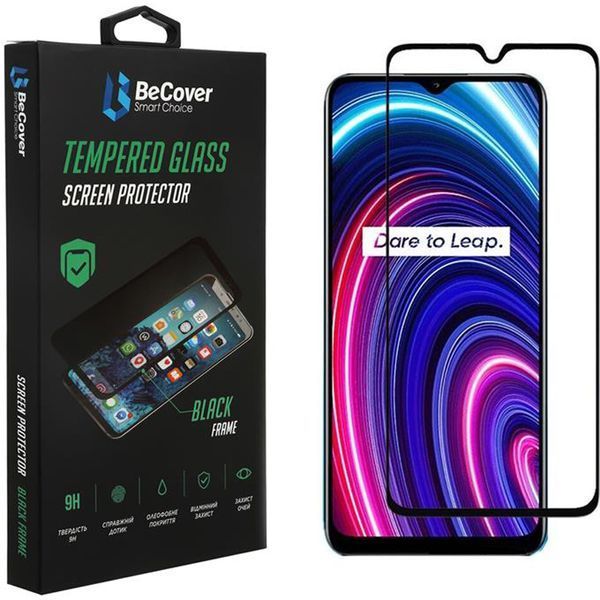 Захисне скло BeCover для Realme C25Y Black (707139) 391146 фото