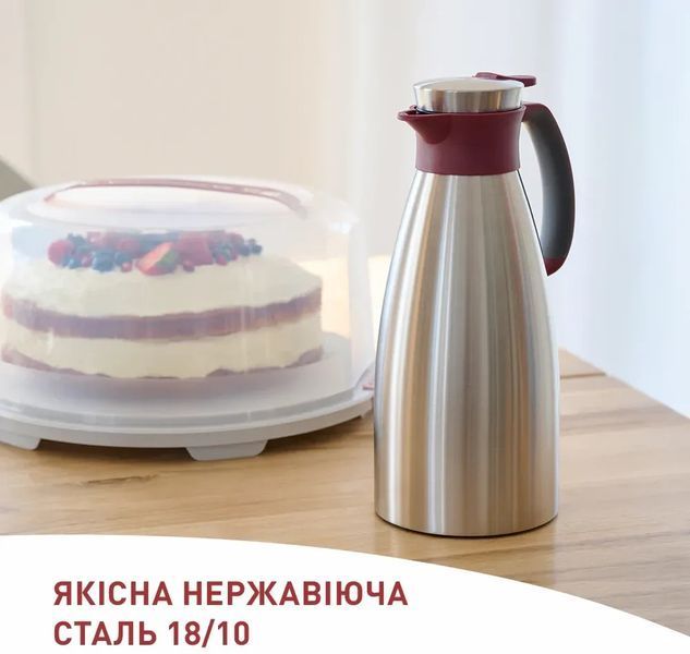 Термоглечик Tefal Soft Grip 1.5 л Burgundy (K3042214) 575631 фото