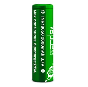 Акумулятор Vapcell 18650 Li-Ion 2600mAh 1шт 508110 фото