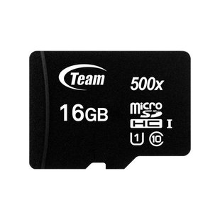 Карта пам`ятi MicroSDHC 16GB UHS-I Class 10 Team Black (TUSDH16GCL10U02) 211948 фото