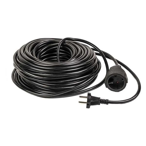Подовжувач PowerPlant JY-3021/50 (PPEA16M500S1) 1 розетка, 50 м, чорний 249584 фото