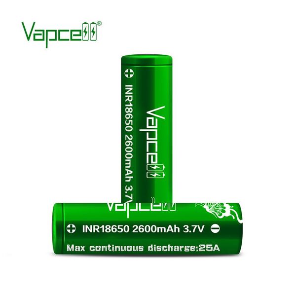 Акумулятор Vapcell 18650 Li-Ion 2600mAh 1шт 508110 фото