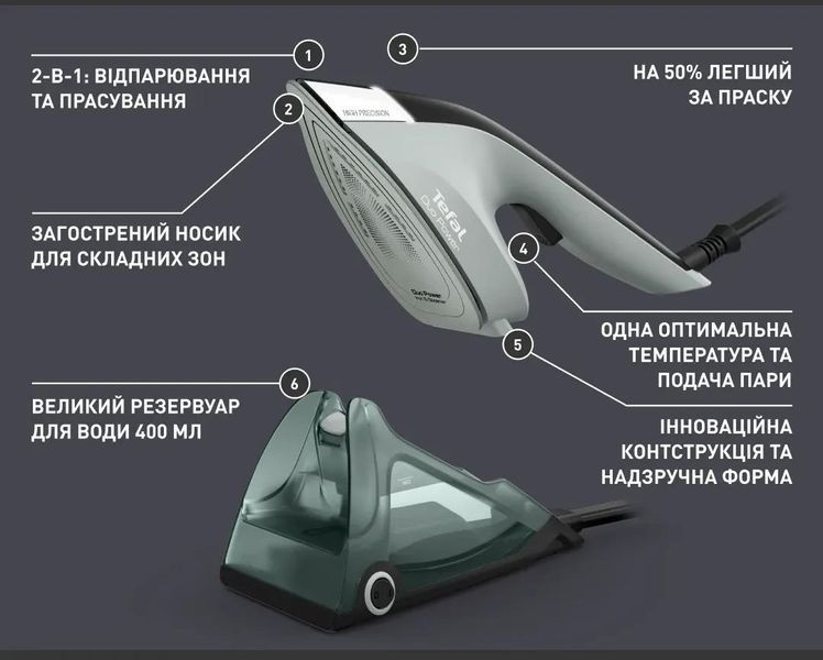 Відпарювач Tefal Duo Power 2in1 JF4031E0 580276 фото