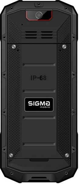 Мобільний телефон Sigma mobile X-treme PA68 Dual Sim Black/Red (4827798466520) 475277 фото