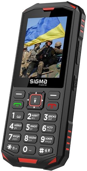 Мобільний телефон Sigma mobile X-treme PA68 Dual Sim Black/Red (4827798466520) 475277 фото