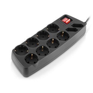 Фільтр живлення REAL-EL RS-10 Protect 1.8 м Black 538805 фото